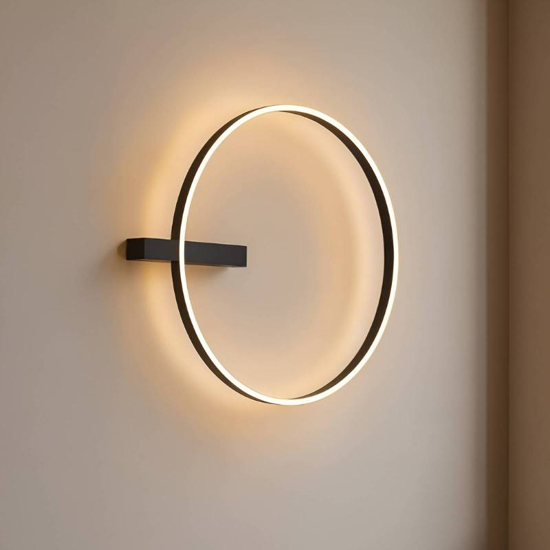 Lucande LED-Deckenlampe Isalin, 60 cm, schwarz, CCT, dimmbar von LUCANDE