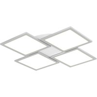 LED-Deckenleuchte Ilira, dimmbar, cct, 4-flammig - weiß, silber von LUCANDE