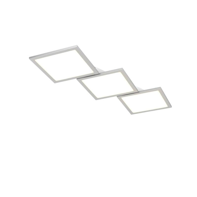 Lucande LED Deckenleuchte Ilira 9956031 Dimmbar mit Leselampe Modern in Alu aus Aluminium 3-flammig Küchenleuchte von LUCANDE