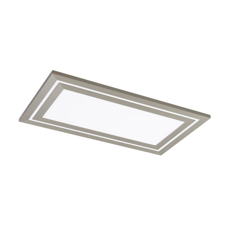Lucande LED Deckenleuchte Leicy 10013013 Dimmbar mit Leselampe Modern in Alu aus Metall 1-flammig Wohnzimmerleuchte von LUCANDE