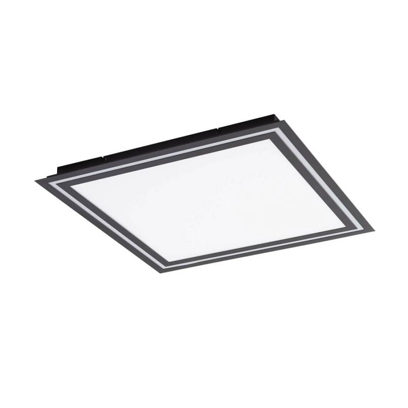 Lucande LED Deckenleuchte Leicy 10013016 Dimmbar mit Leselampe Modern in Schwarz aus Metall 1-flammig Wohnzimmerleuchte von LUCANDE