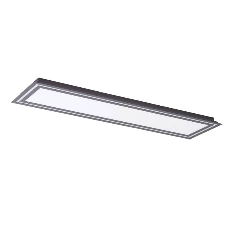 Lucande LED Deckenleuchte Leicy 10013018 Dimmbar mit Leselampe Modern in Schwarz aus Metall 1-flammig Wohnzimmerleuchte von LUCANDE