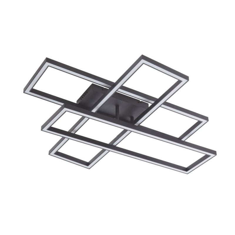Lucande LED Deckenleuchte Tjado 10013006 Dimmbar Modern in Schwarz aus Metall 3-flammig Wohnzimmerleuchte von LUCANDE