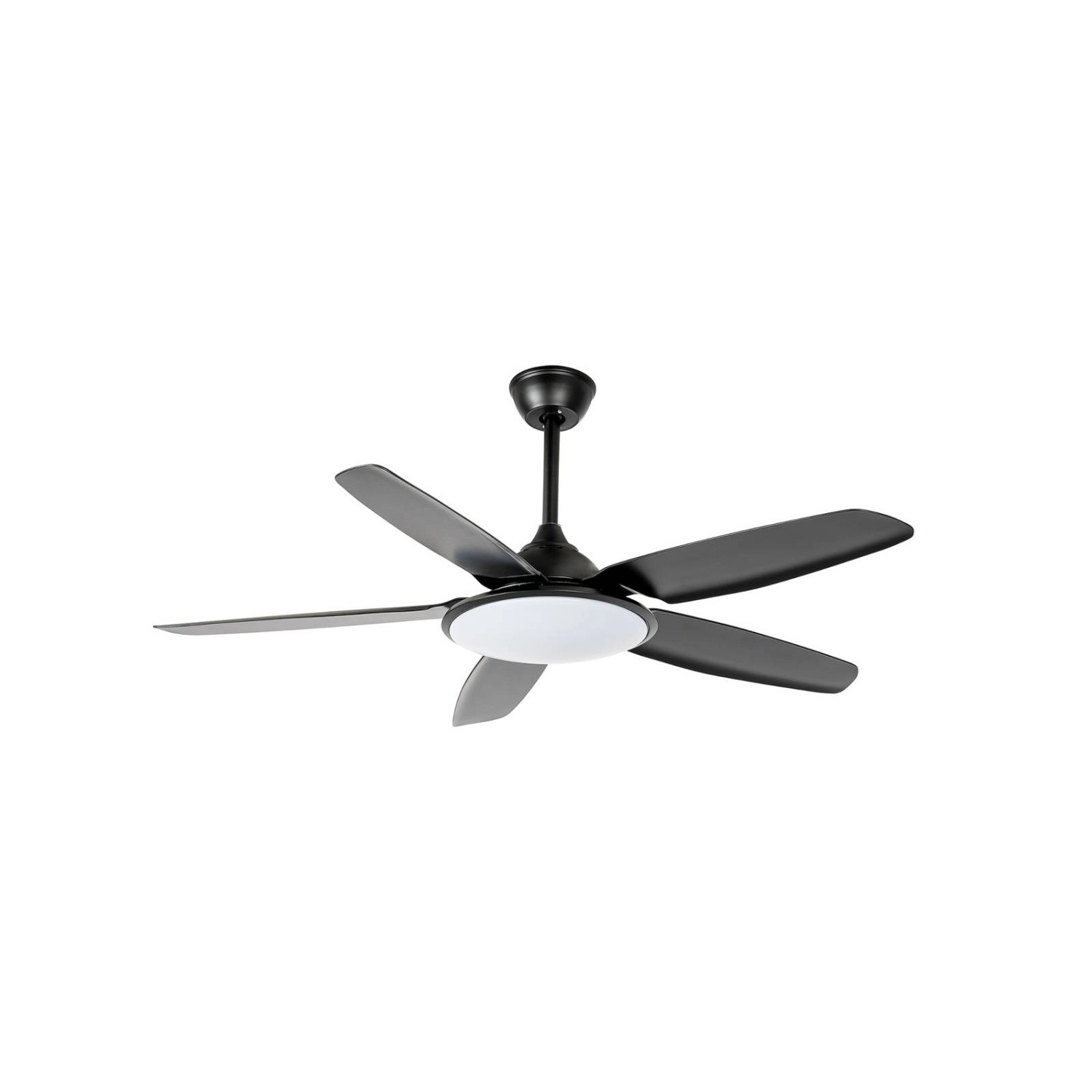 Lucande LED Deckenventilator mit Lampe Divian 1579002 Leselampe Modern in Schwarz aus Metall 1-flammig Wohnzimmerleuchte von LUCANDE