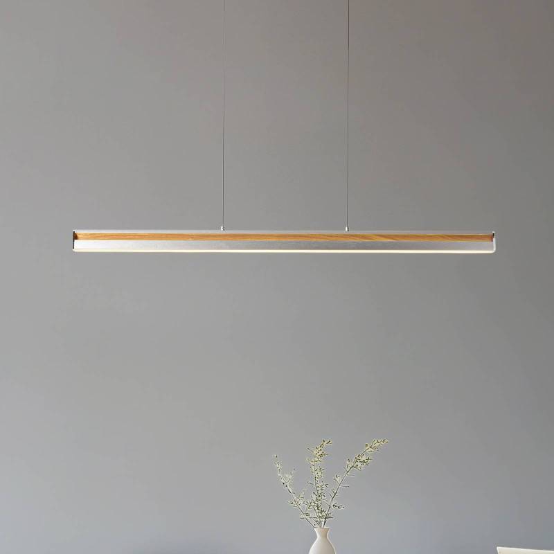 Lucande LED-Hängeleuchte Lutana, rosegold/holzfarben, 101 cm von LUCANDE