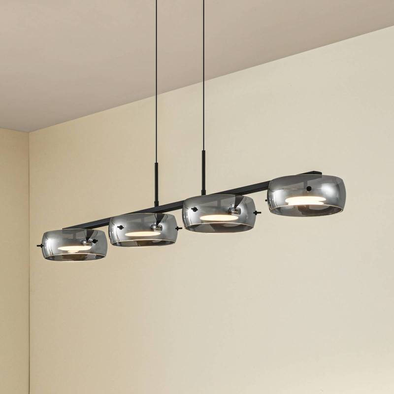 Lucande LED-Hängeleuchte Martis, schwarz, 4-flg., dimmbar von LUCANDE