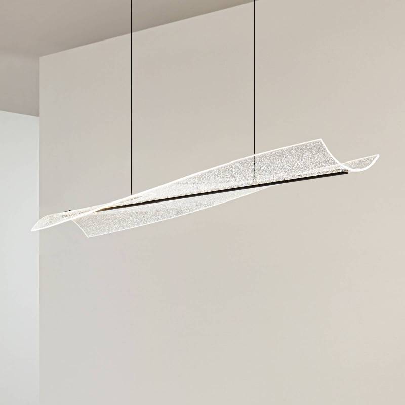 Lucande LED-Hängeleuchte Vellia, schwarz, Länge 112 cm, CCT von LUCANDE