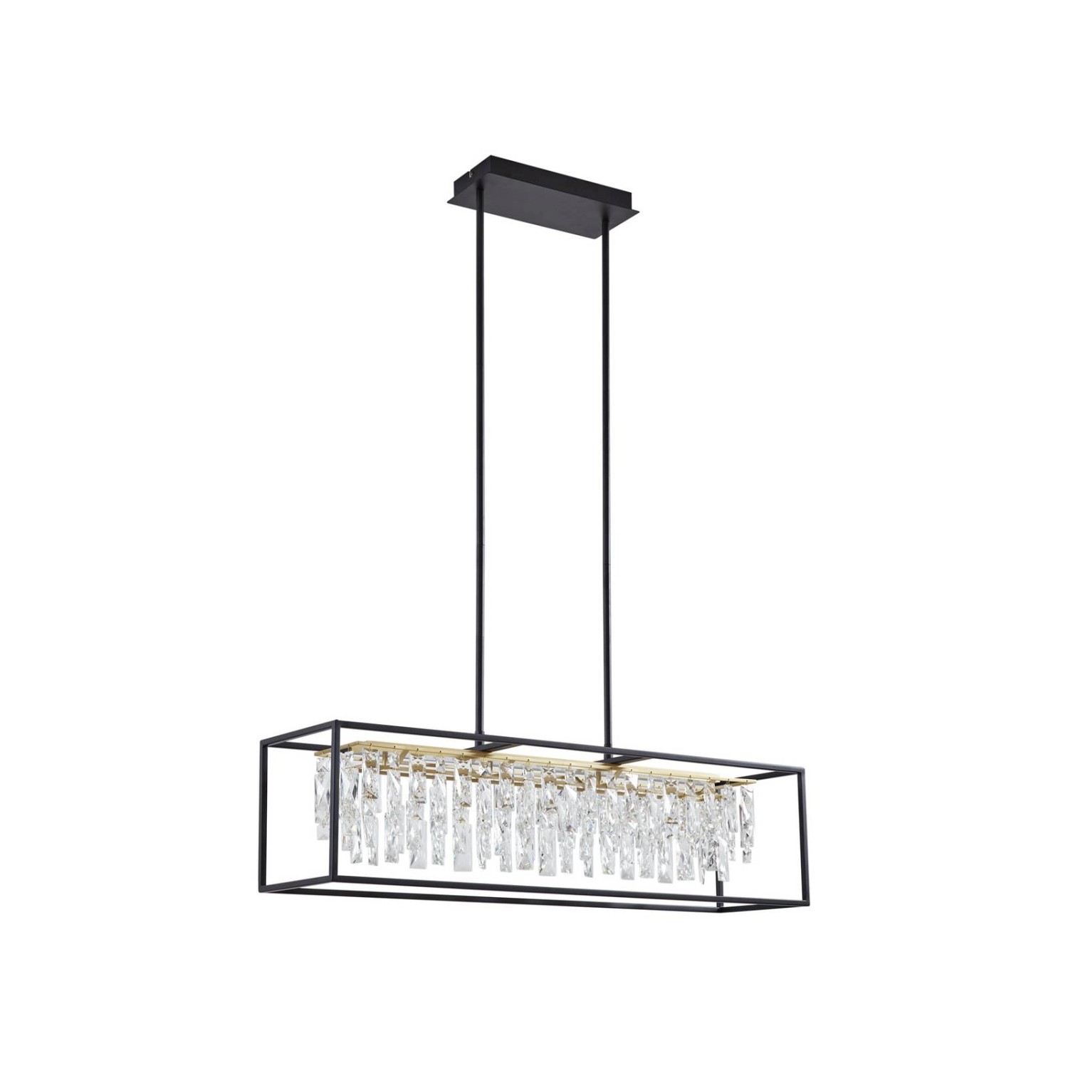 Lucande LED Kassi 10020064 Dimmbar in Schwarz aus Metall 1-flammig Wohnzimmerleuchte von LUCANDE
