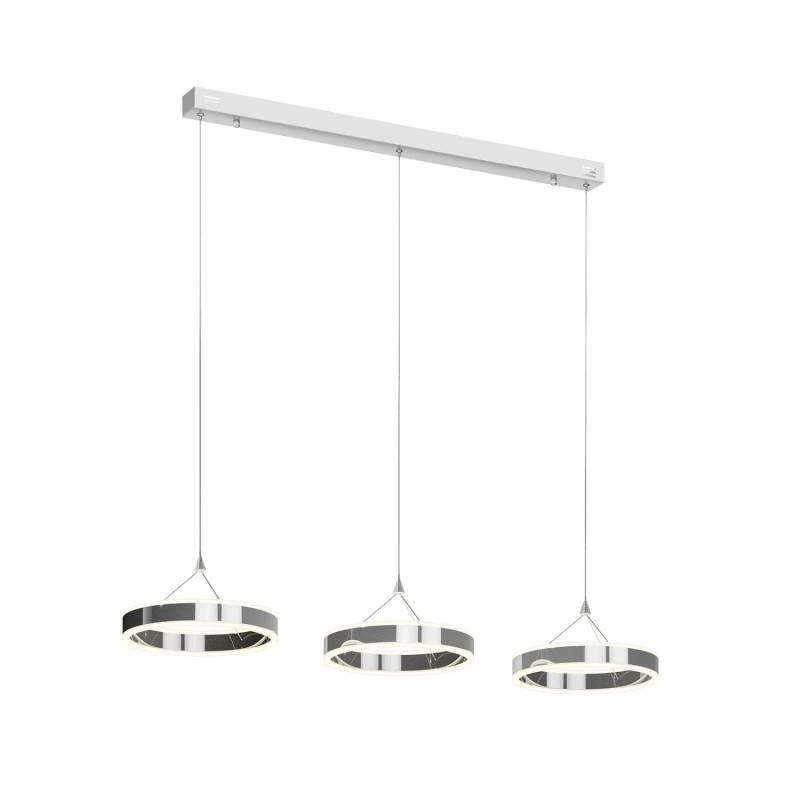 Lucande LED Lyani 9621981 Dimmbar Modern in Chrom aus Metall 3-flammig Wohnzimmerleuchte Lucande LED Lyani 9621981 Dimmbar Modern in Chrom aus Metall 3-flammig Wohnzimmerleuchte von LUCANDE