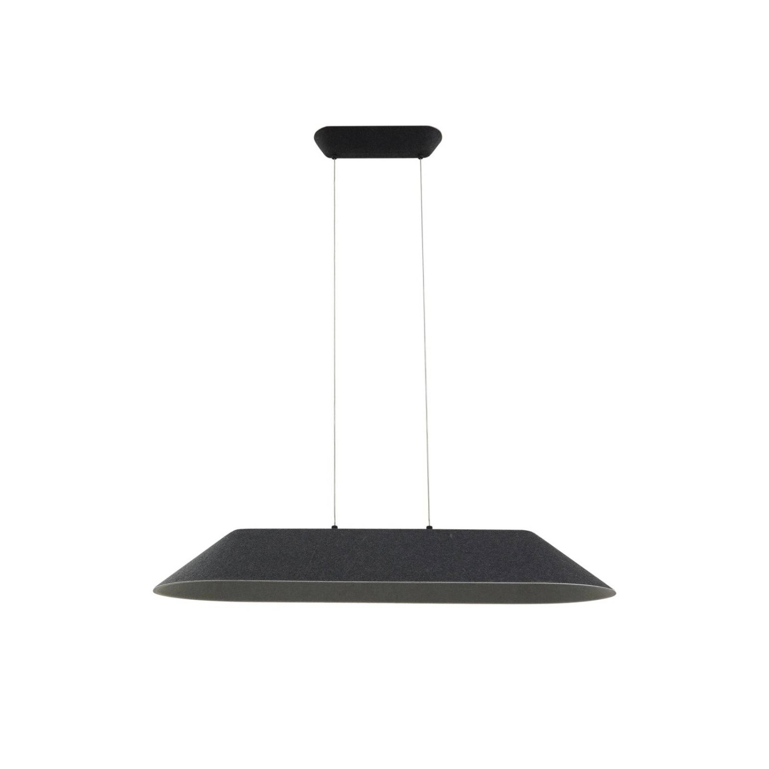Lucande LED Naelle 10031272 Dimmbar Modern in Schwarz aus Textil 1-flammig Wohnzimmerleuchte von LUCANDE