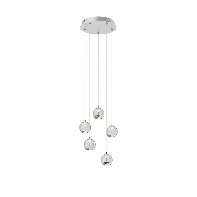 Lucande LED Pendelleuchte Hayley 9624369 Modern in Transparent aus Glas 5-flammig Wohnzimmerleuchte Lucande LED Pendelleuchte Hayley 9624369 Modern in Transparent aus Glas 5-flammig Wohnzimmerleuchte von LUCANDE