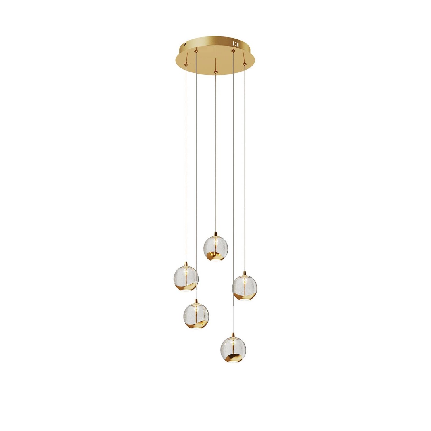 Lucande LED Pendelleuchte Hayley 9624370 Modern in Transparent aus Glas 5-flammig Wohnzimmerleuchte Lucande LED Pendelleuchte Hayley 9624370 Modern in Transparent aus Glas 5-flammig Wohnzimmerleuchte von LUCANDE