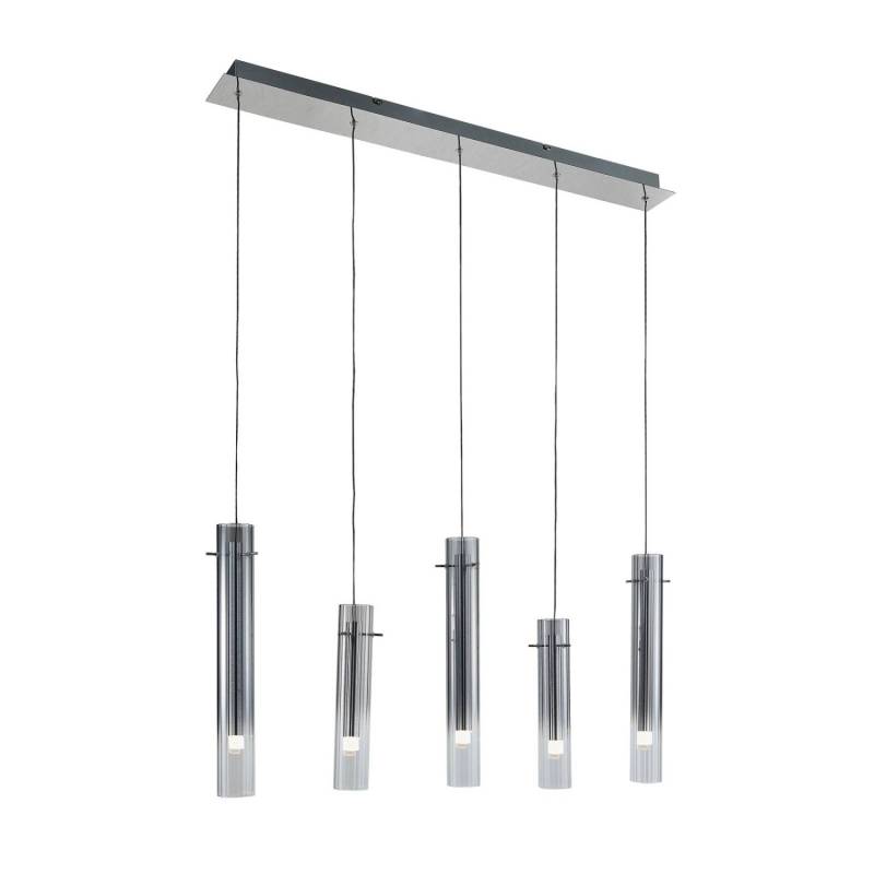 Lucande LED Pendelleuchte Korvitha 10020072 Dimmbar Modern in Alu aus Glas 5-flammig Wohnzimmerleuchte Lucande LED Pendelleuchte Korvitha 10020072 Dimmbar Modern in Alu aus Glas 5-flammig Wohnzimmerleuchte von LUCANDE
