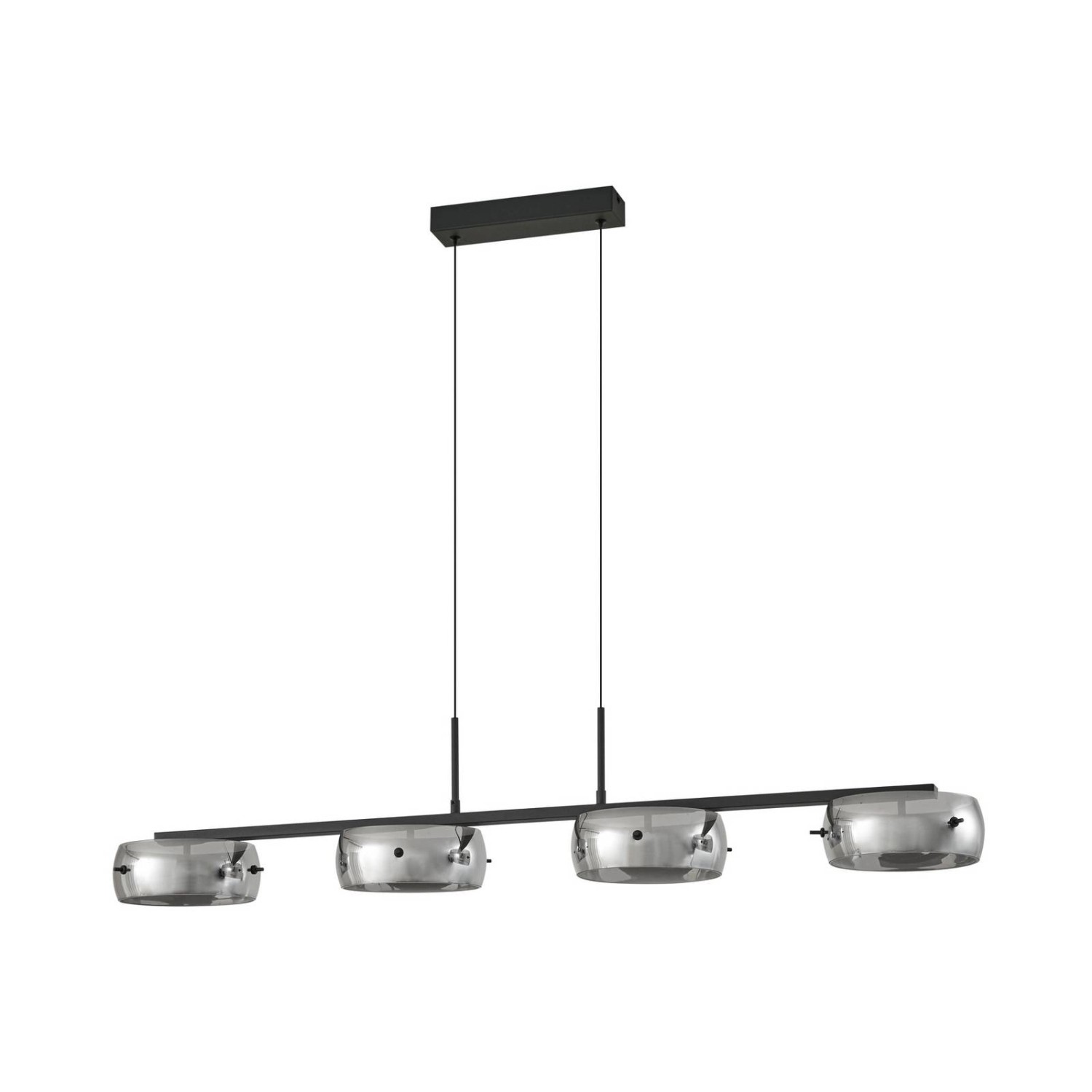Lucande LED Pendelleuchte Martis 10043440 Dimmbar Modern in Schwarz aus Glas 4-flammig Wohnzimmerleuchte Lucande LED Pendelleuchte Martis 10043440 Dimmbar Modern in Schwarz aus Glas 4-flammig Wohnzimmerleuchte von LUCANDE