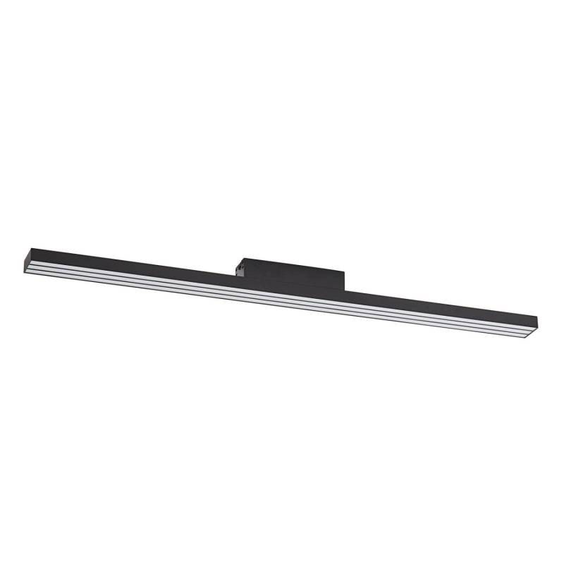Lucande LED Smart Home Deckenlampe Leicy 10013026 Dimmbar mit Leselampe Modern in Schwarz aus Metall 1-flammig Wohnzimmerleuchte von LUCANDE