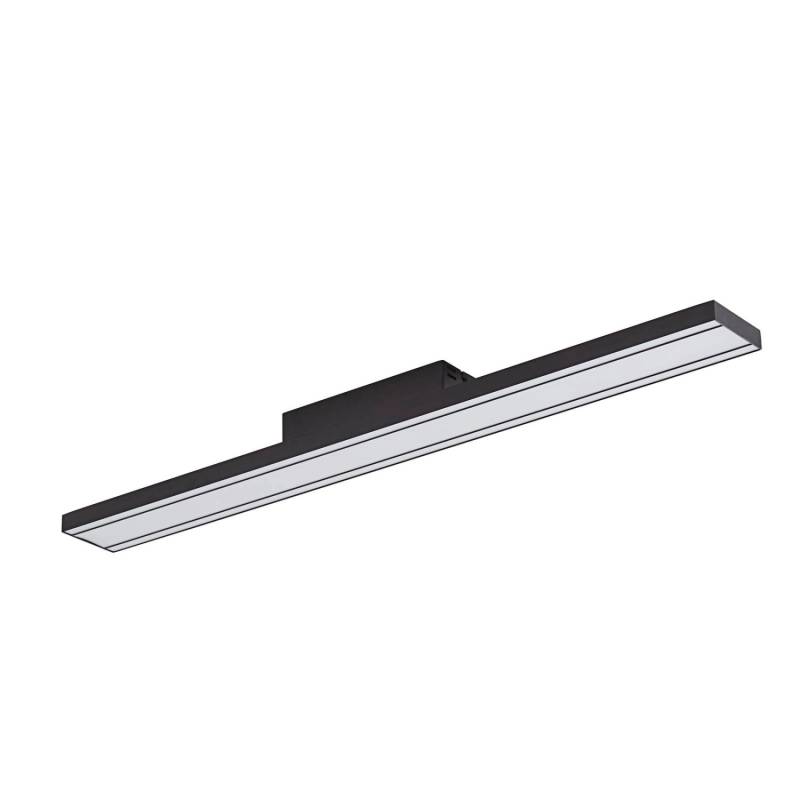 Lucande LED Smart Home Deckenlampe Leicy 10013028 Dimmbar mit Leselampe Modern in Schwarz aus Metall 1-flammig Wohnzimmerleuchte von LUCANDE