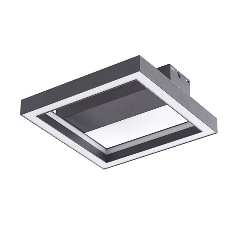 Lucande LED Smart Home Deckenlampe Tjado 10012990 Dimmbar mit Leselampe Modern in Schwarz aus Metall 1-flammig Wohnzimmerleuchte von LUCANDE