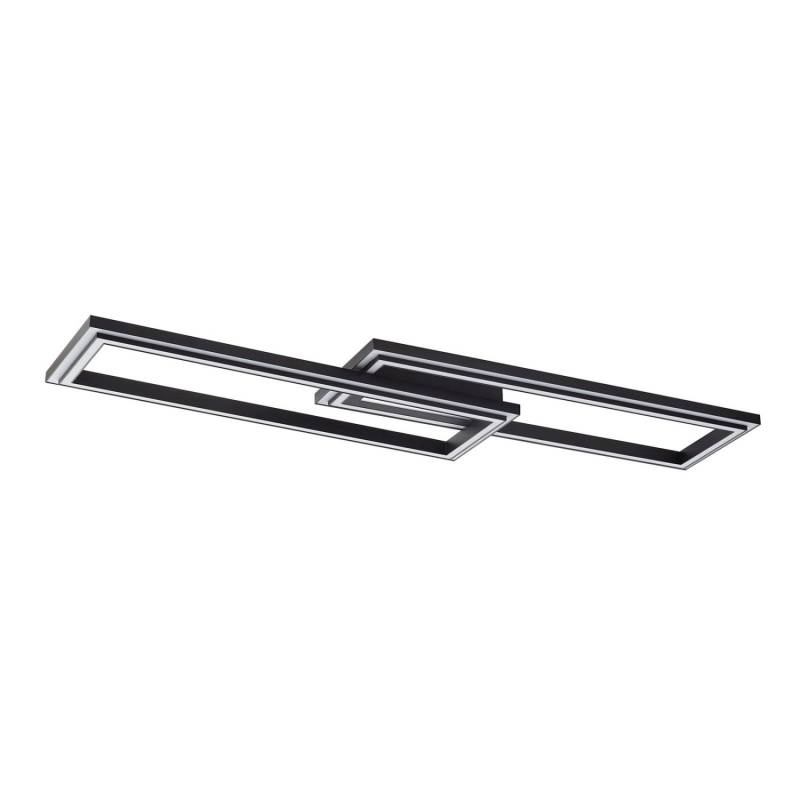Lucande LED Smart Home Deckenlampe Tjado 10013011 Dimmbar mit Leselampe Modern in Schwarz aus Metall 2-flammig Wohnzimmerleuchte von LUCANDE
