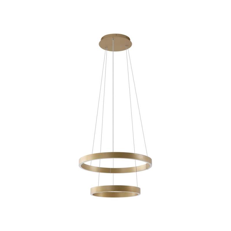 Lucande LED Smart Home Pendelleuchte Yonam 10020404 Dimmbar mit Leselampe Modern in Gold Messing aus Aluminium 1-flammig Wohnzimmerleuchte Lucande LED Smart Home Pendelleuchte Yonam 10020404 Dimmbar mit Leselampe Modern in Gold Messing aus Aluminium 1-flammig Wohnzimmerleuchte von LUCANDE