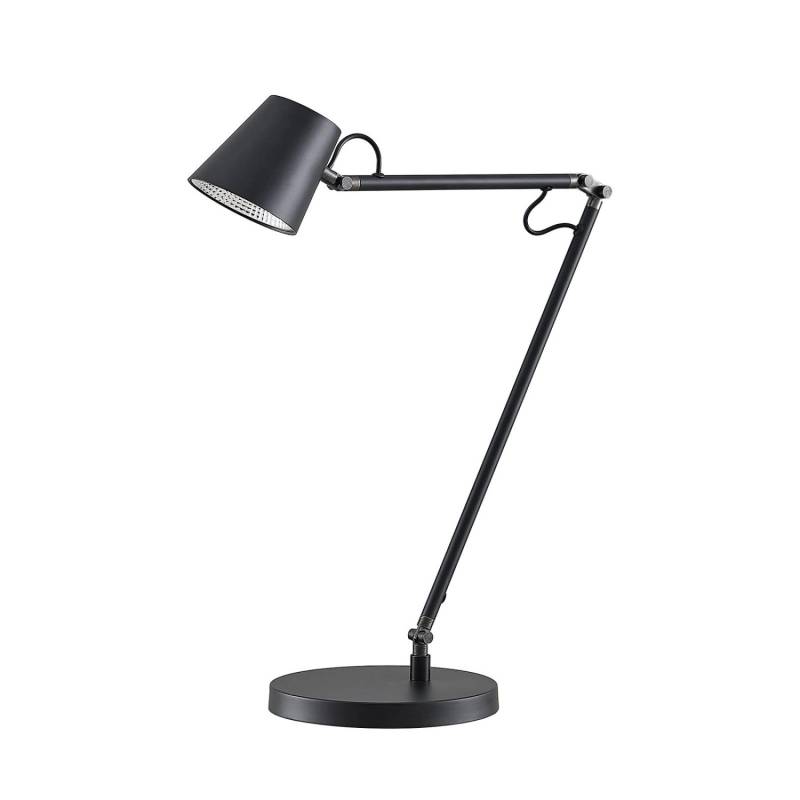 Lucande LED Tischlampe Tarris 9627051 Dimmbar Modern in Schwarz aus Metall 1-flammig Arbeitszimmerleuchte von LUCANDE