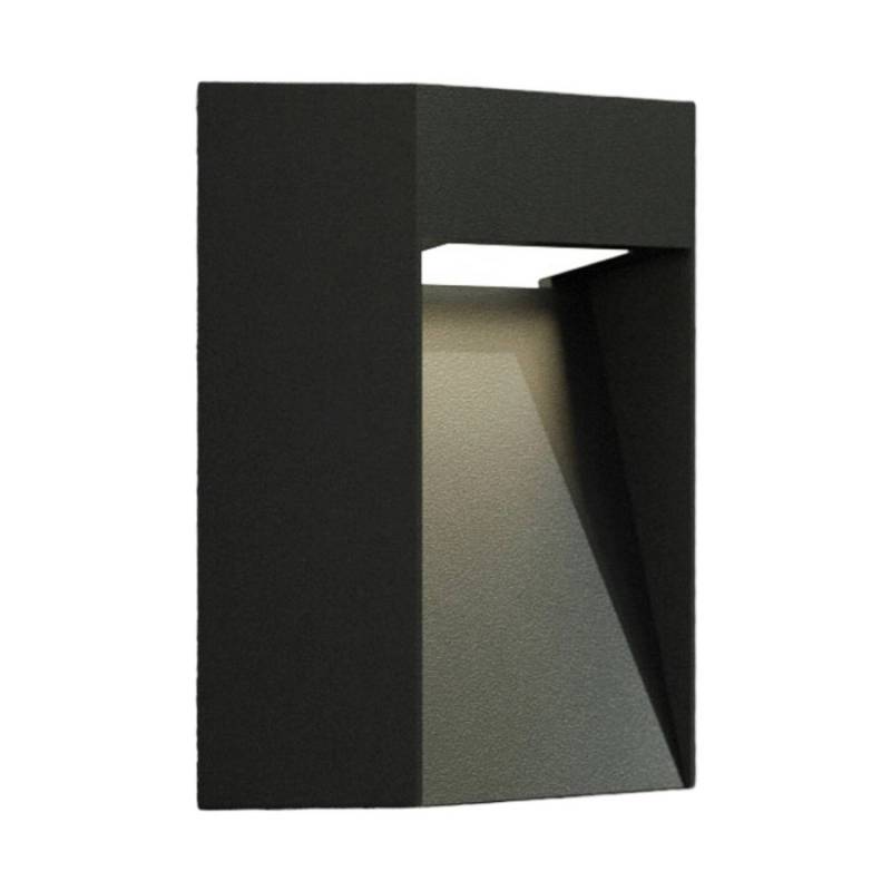 Lucande LED Wandleuchte Außen Dijora 9616115 Modern in Schwarz aus Aluminium 1-flammig von LUCANDE
