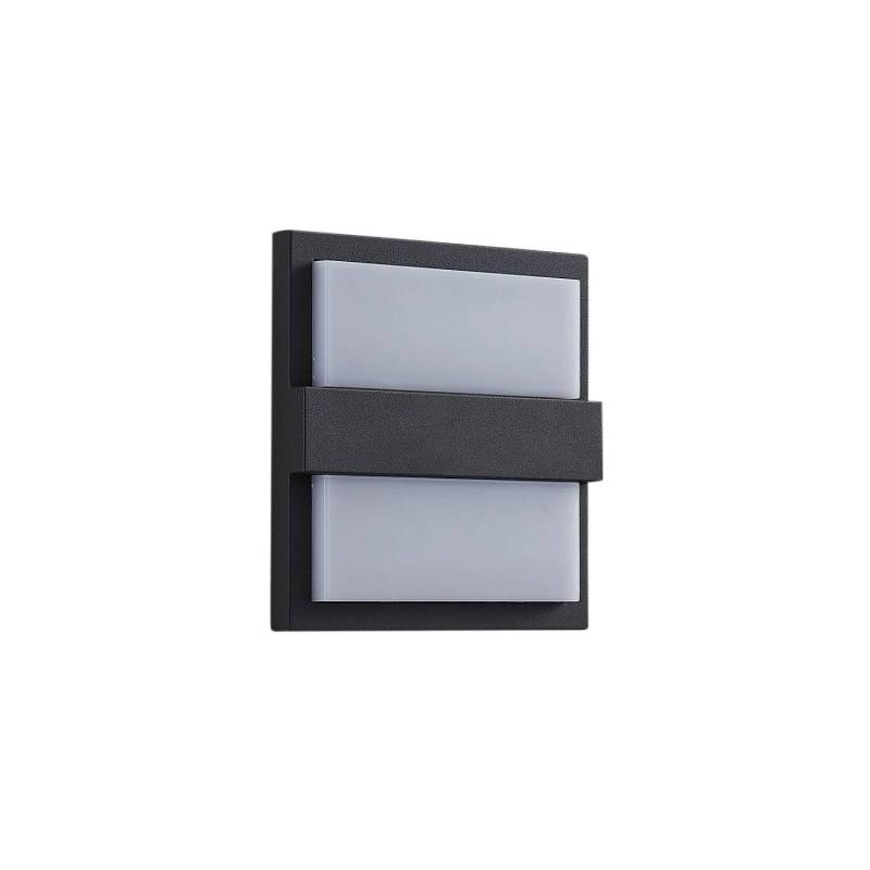 Lucande LED Wandleuchte Außen Gylfi 9619231 Modern in Schwarz aus Aluminium 48-flammig Lucande LED Wandleuchte Außen Gylfi 9619231 Modern in Schwarz aus Aluminium 48-flammig von LUCANDE