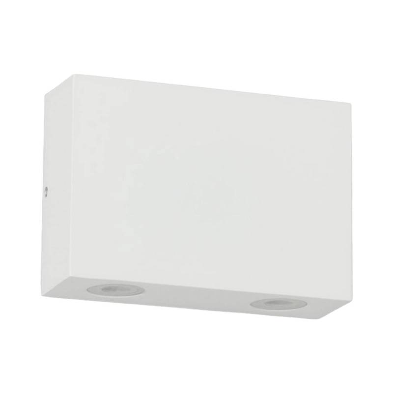 Lucande LED Wandleuchte Außen Henor 9616075 Spritzwassergeschützt Modern in Weiß aus Aluminium 4-flammig von LUCANDE
