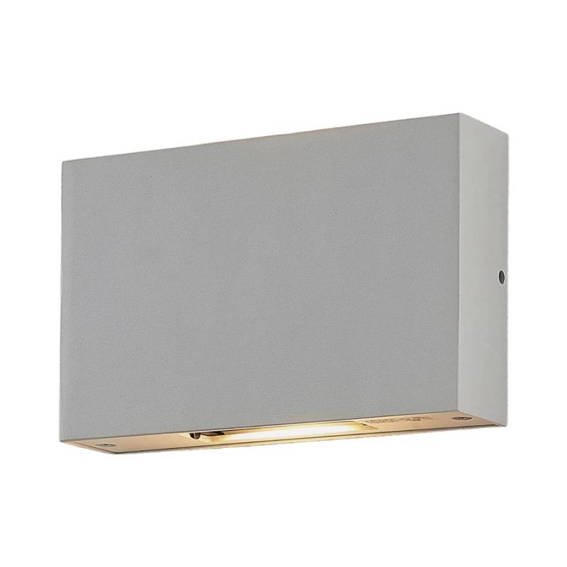 Lucande LED Wandleuchte Außen Katla 9969143 Spritzwassergeschützt Modern in Weiß aus Aluminium 2-flammig von LUCANDE