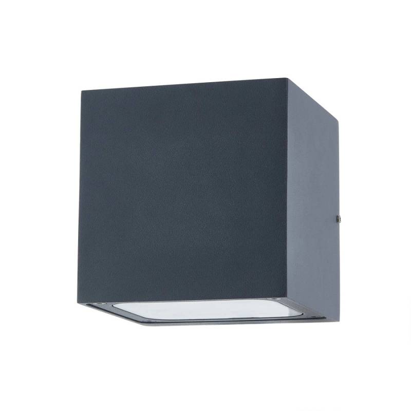 Lucande LED Wandleuchte Außen Merjem 9969053 Spritzwassergeschützt Modern in Alu aus Aluminium 2-flammig von LUCANDE