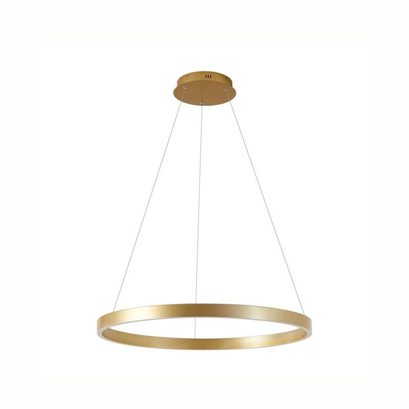 Lucande LED Yonam 10042392 Dimmbar Modern in Gold Messing aus Metall 1-flammig Wohnzimmerleuchte von LUCANDE