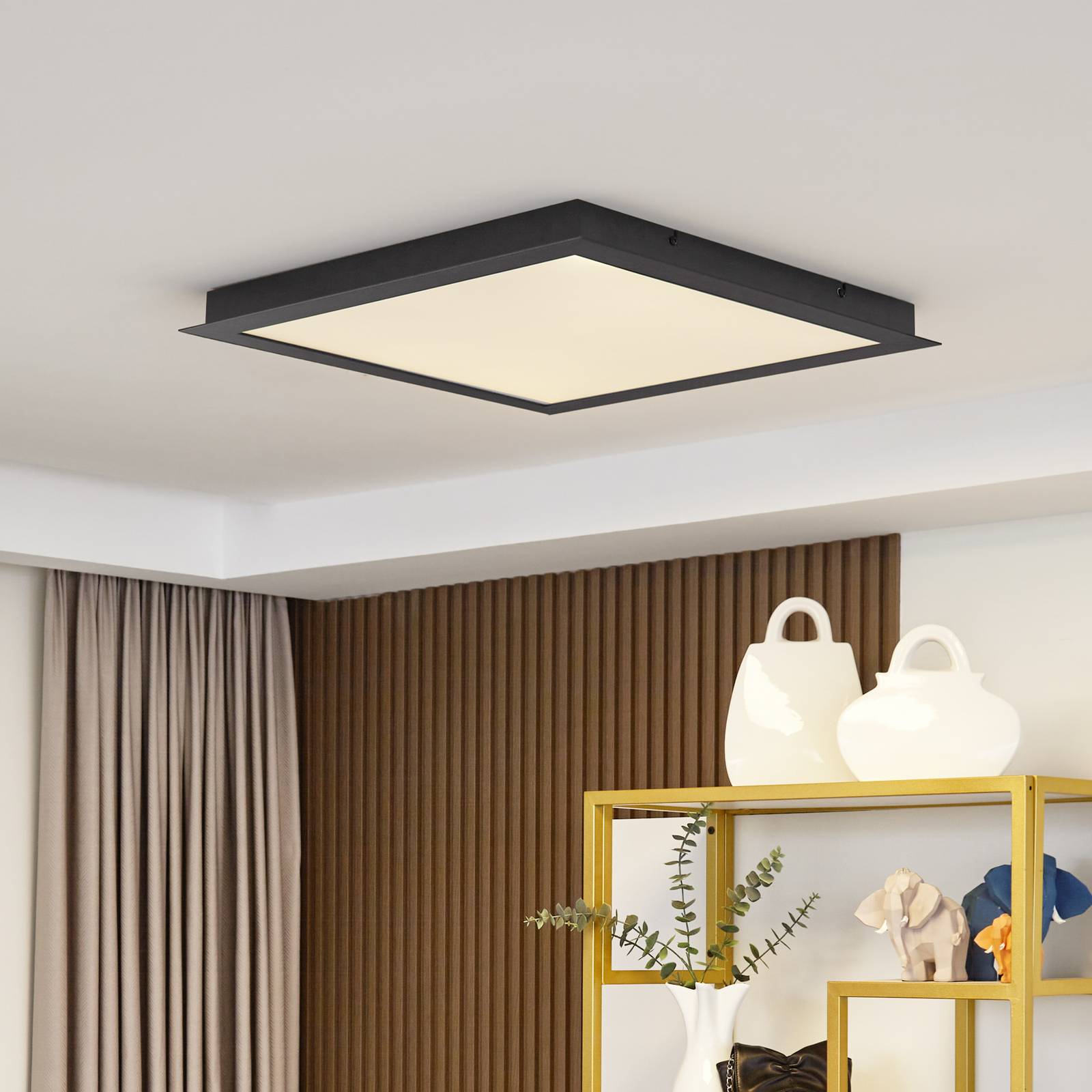 Lucande Smart LED-Deckenlampe Leicy schwarz 65 cm RGB CCT Lucande Smart LED-Deckenlampe Leicy schwarz 65 cm RGB CCT von LUCANDE