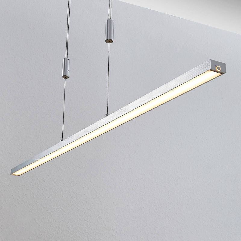 Lucande LED-Hängeleuchte Myron, Touchdimmer, CCT, Aluminium von LUCANDE