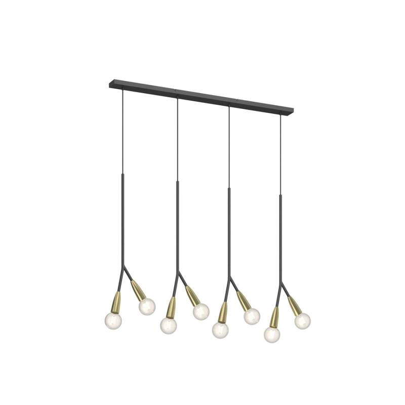 Lucande Pendelleuchte Carlea 9639205 Modern in Schwarz aus Metall 8-flammig E27 Wohnzimmerleuchte Lucande Pendelleuchte Carlea 9639205 Modern in Schwarz aus Metall 8-flammig E27 Wohnzimmerleuchte von LUCANDE
