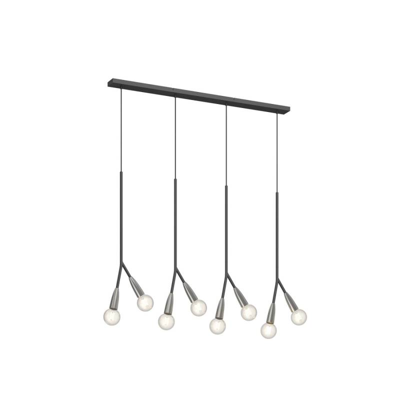 Lucande Pendelleuchte Carlea 9639206 Modern in Schwarz aus Metall 8-flammig E27 Wohnzimmerleuchte Lucande Pendelleuchte Carlea 9639206 Modern in Schwarz aus Metall 8-flammig E27 Wohnzimmerleuchte von LUCANDE