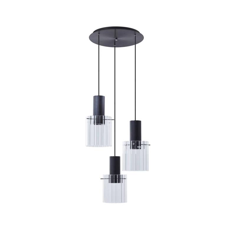 Lucande Pendelleuchte EIrian 10019963 Modern in Transparent aus Metall 3-flammig E27 Wohnzimmerleuchte Lucande Pendelleuchte EIrian 10019963 Modern in Transparent aus Metall 3-flammig E27 Wohnzimmerleuchte von LUCANDE