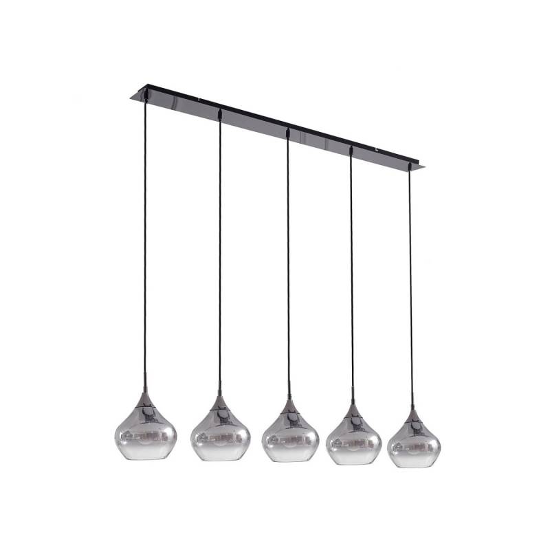 Lucande Pendelleuchte Jarven 10030104 Modern in Alu aus Glas 5-flammig E27 Wohnzimmerleuchte Lucande Pendelleuchte Jarven 10030104 Modern in Alu aus Glas 5-flammig E27 Wohnzimmerleuchte von LUCANDE