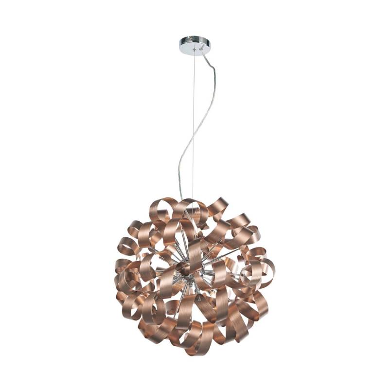 Lucande Pendelleuchte Kaelor 10020079 Design Modern in Kupfer aus Aluminium 12-flammig G9 Wohnzimmerleuchte Lucande Pendelleuchte Kaelor 10020079 Design Modern in Kupfer aus Aluminium 12-flammig G9 Wohnzimmerleuchte von LUCANDE