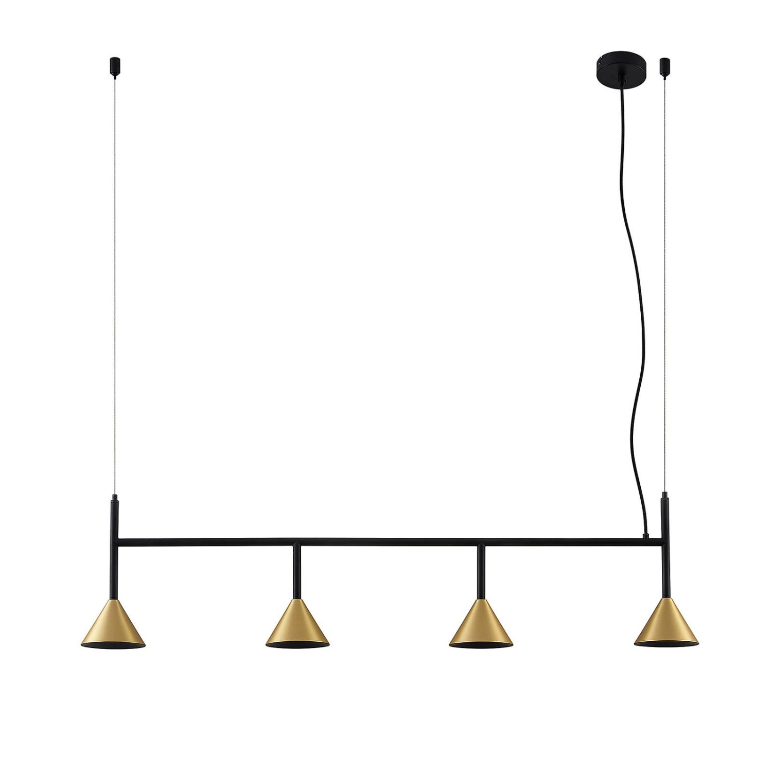 Lucande Pendelleuchte Kartio 9639275 Design Modern in Schwarz aus Metall 4-flammig GU10 Wohnzimmerleuchte Lucande Pendelleuchte Kartio 9639275 Design Modern in Schwarz aus Metall 4-flammig GU10 Wohnzimmerleuchte von LUCANDE