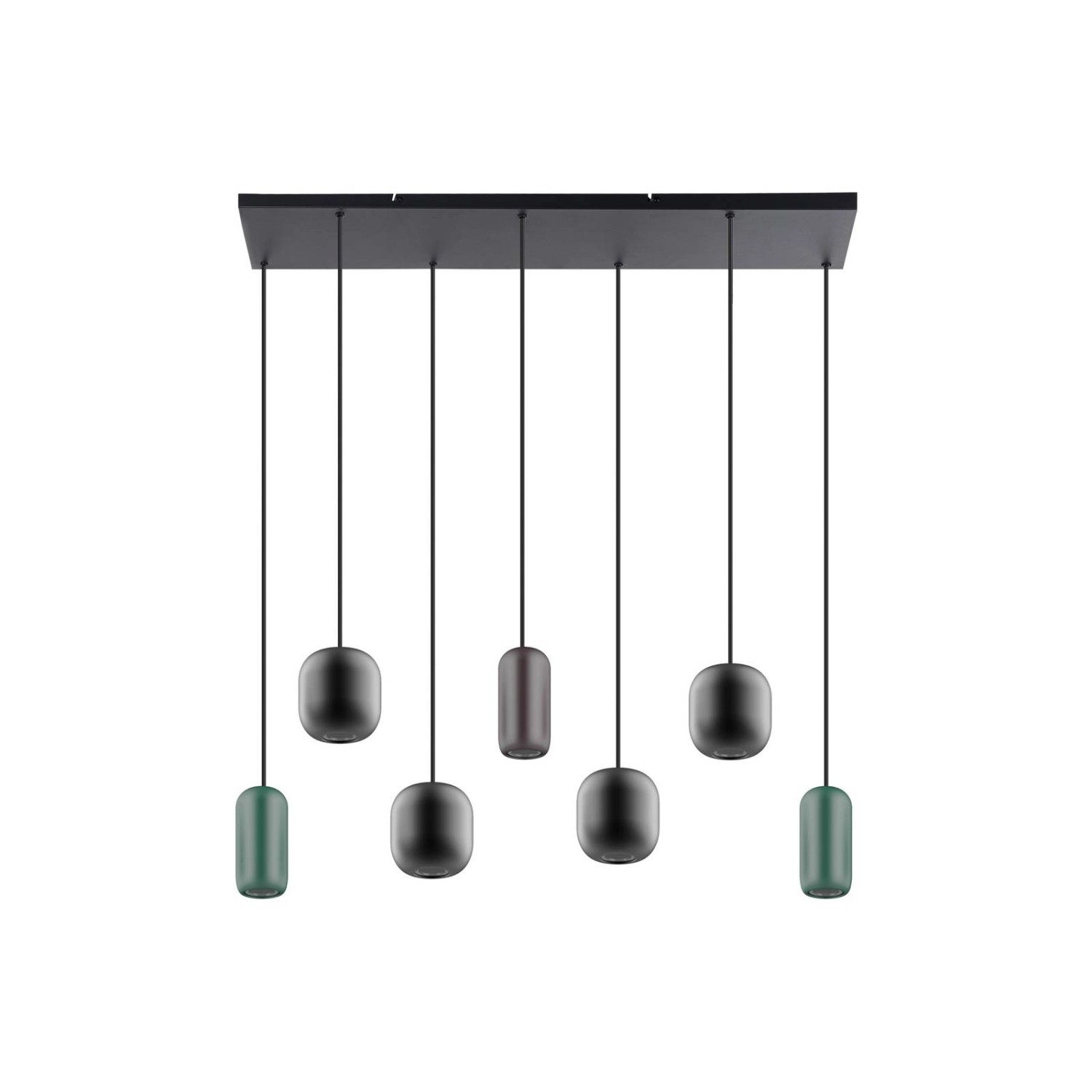 Lucande Pendelleuchte Narion 10025794 Modern in Schwarz aus Metall 7-flammig GU10 Wohnzimmerleuchte Lucande Pendelleuchte Narion 10025794 Modern in Schwarz aus Metall 7-flammig GU10 Wohnzimmerleuchte von LUCANDE