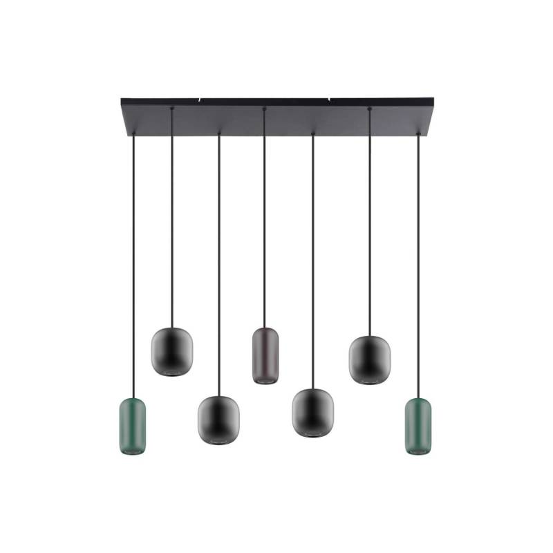 Lucande Pendelleuchte Narion 10025794 Modern in Schwarz aus Metall 7-flammig GU10 Wohnzimmerleuchte Lucande Pendelleuchte Narion 10025794 Modern in Schwarz aus Metall 7-flammig GU10 Wohnzimmerleuchte von LUCANDE