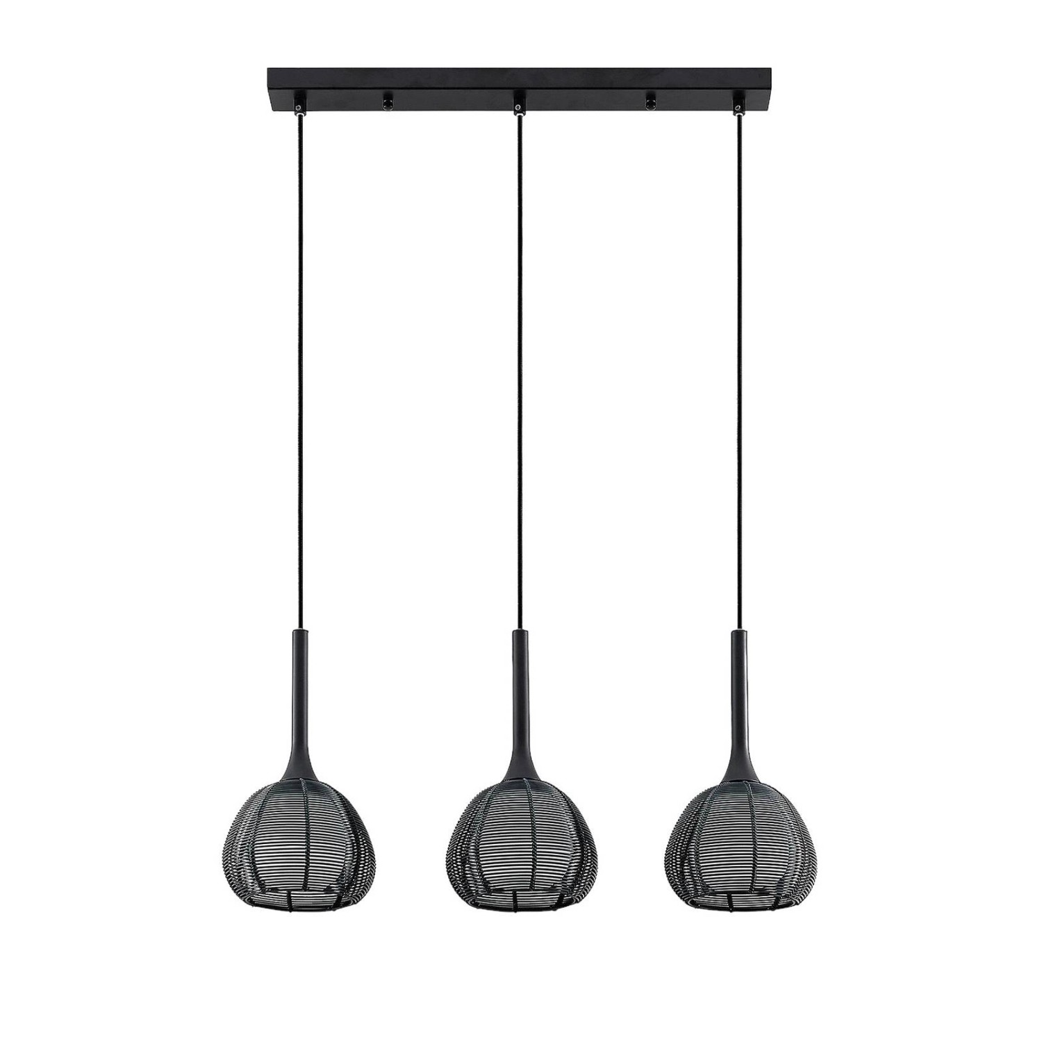 Lucande Pendelleuchte Tetira 9920007 Modern in Schwarz aus Metall 3-flammig E14 Wohnzimmerleuchte Lucande Pendelleuchte Tetira 9920007 Modern in Schwarz aus Metall 3-flammig E14 Wohnzimmerleuchte von LUCANDE