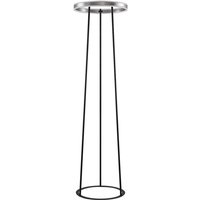 Seppe LED-Stehleuchte, ø 50 cm, nickel - nickel matt, Schwarz - Lucande von LUCANDE