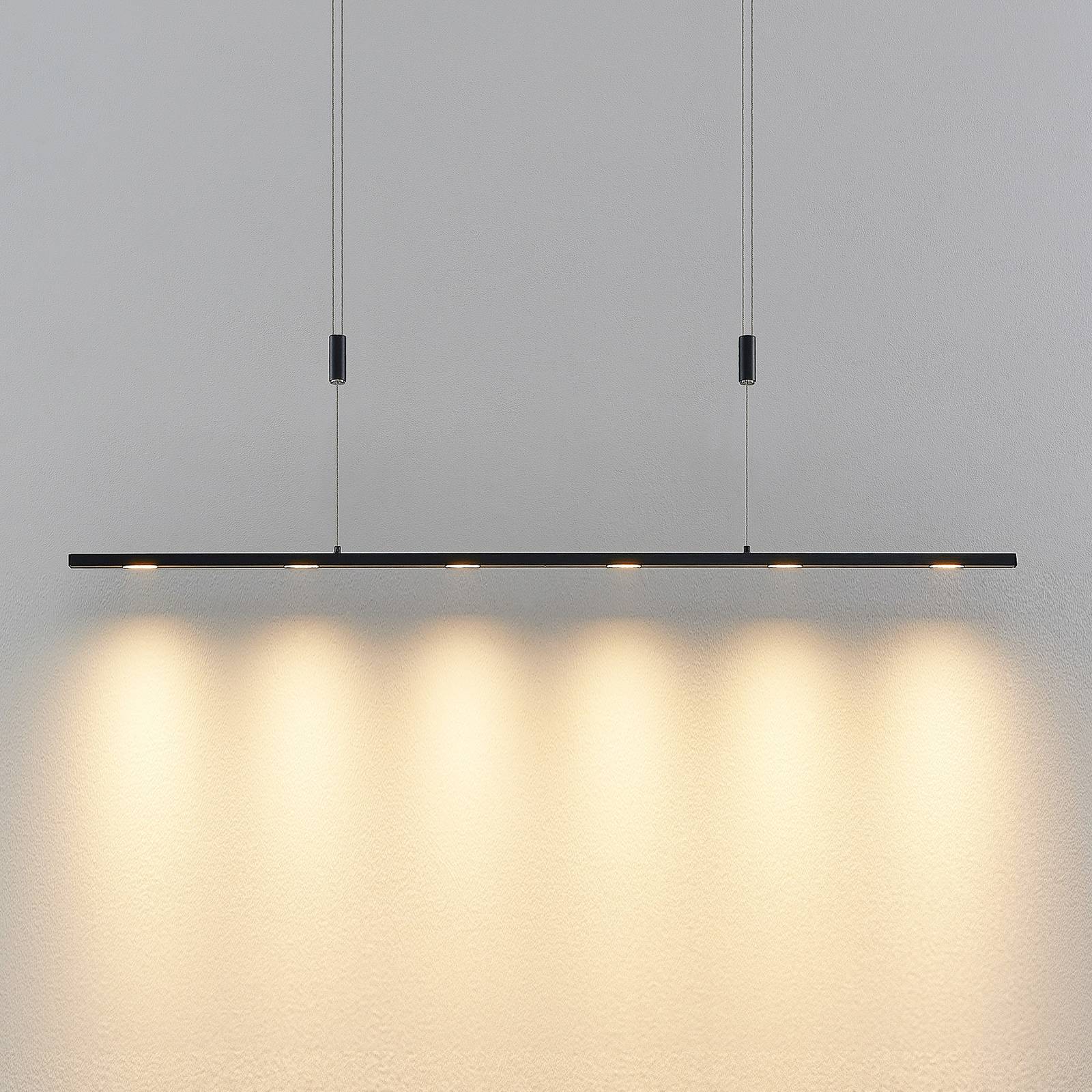 Lucande Stakato LED-Pendellampe 6fl. 120 cm lang von LUCANDE