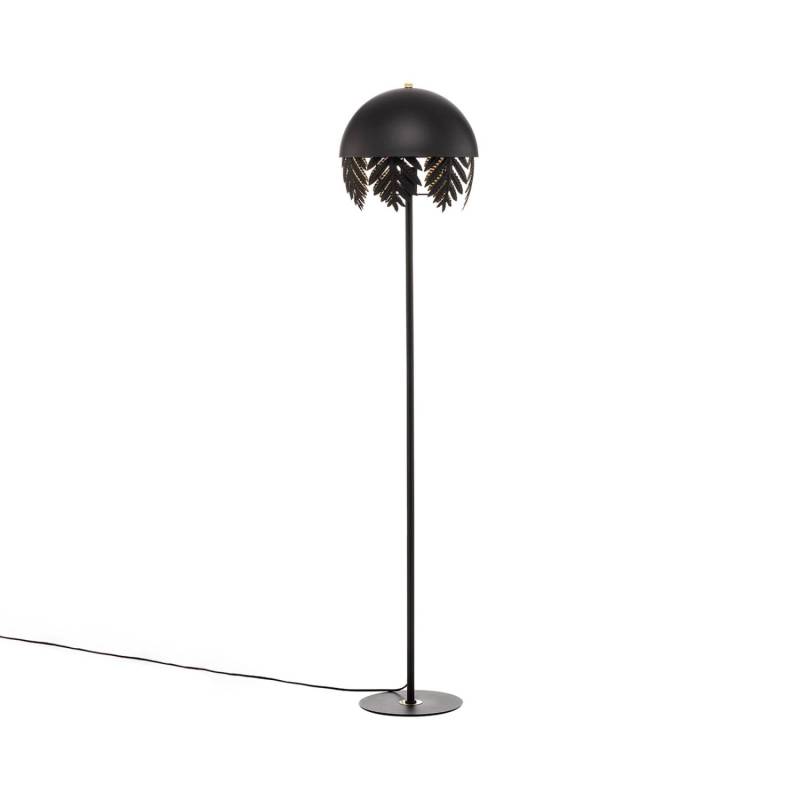 Lucande Stehlampe Aparas 9639645 Design Modern in Schwarz aus Metall 1-flammig E27 Wohnzimmerleuchte von LUCANDE