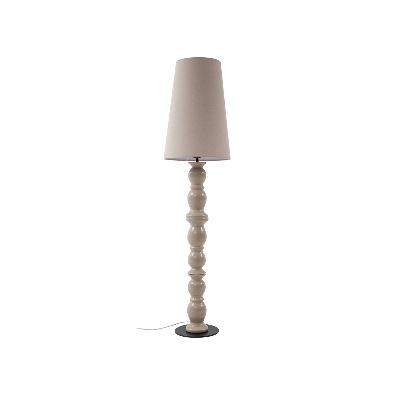 Lucande Stehlampe Lyndorin 10020231 Design Modern in Creme aus Keramik 1-flammig E27 Wohnzimmerleuchte von LUCANDE