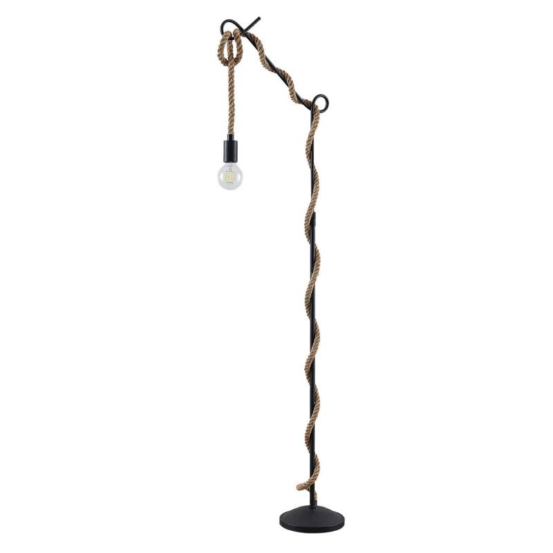 Lucande Stehlampe Ropina 9639426 Retro Vintage Antik in Schwarz aus Metall 1-flammig E27 Wohnzimmerleuchte Lucande Stehlampe Ropina 9639426 Retro Vintage Antik in Schwarz aus Metall 1-flammig E27 Wohnzimmerleuchte von LUCANDE