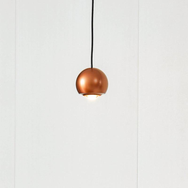 Lucande LED-Hängelampe Varineth, kupferfarben, Alu, Ø 11 cm von LUCANDE