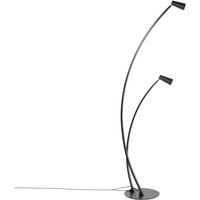 Lucande Velanoris Stehlampe, 2-fl., schwarz - Schwarz von LUCANDE