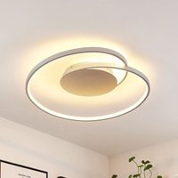 Lucande - gebraucht] Deckenleuchte Deckenlampe Deckenlicht led LED-Deckenlampe Hängelampe silber von LUCANDE