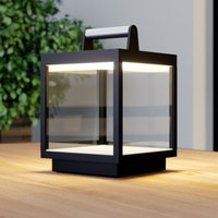 Lucande - gebraucht] Led Tischlampe Tischlampe Lampe Leuchte Garten Cube Außen Aufladbar Led B-Ware von LUCANDE
